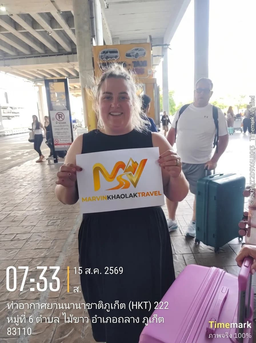 Guest met at Phuket Airport on an early morning arrival, bound for Khao Lak
